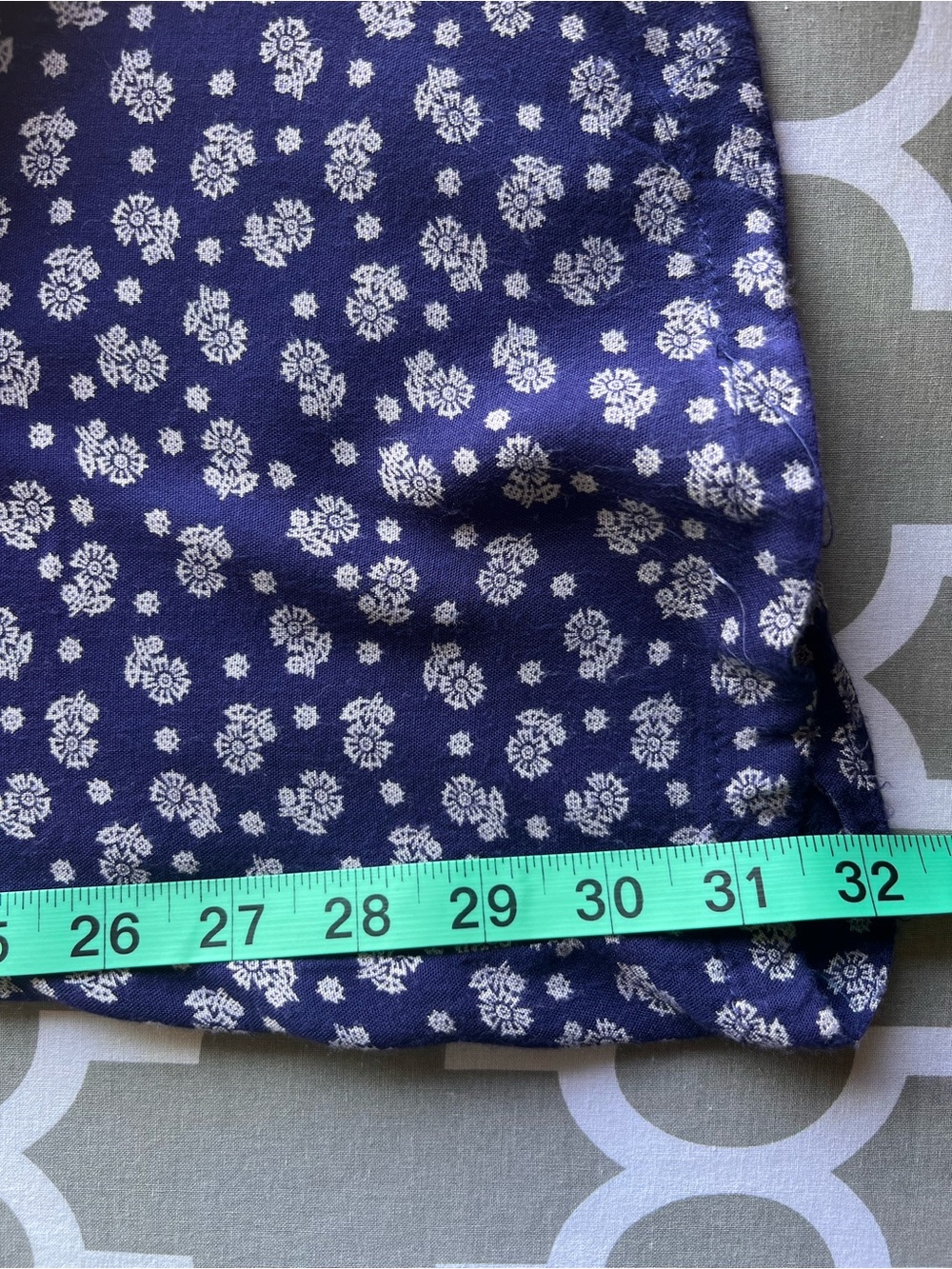 Navy Paisley Bandana Print Wide-Leg Wrap Pants - Picture 8 of 8